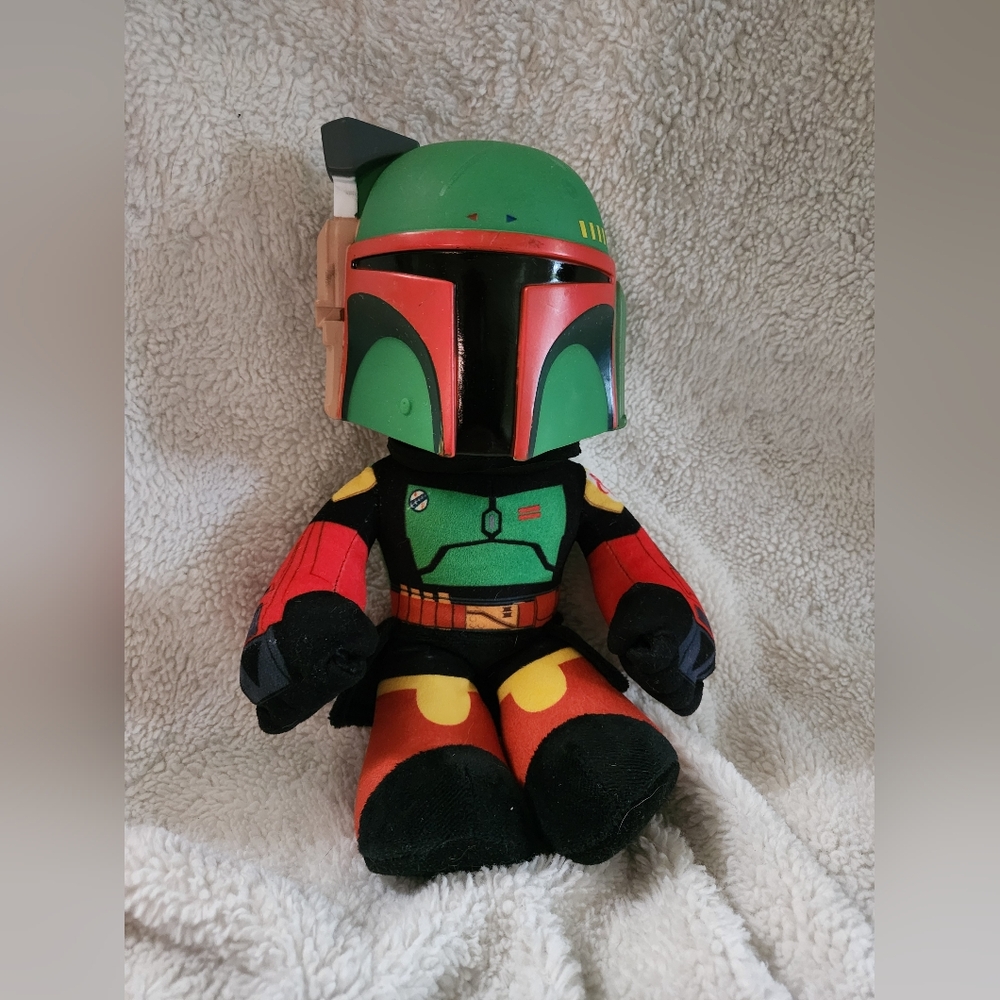 Star Wars Rocket Launching Boba Fett Feature Plush 12" Tall Figure